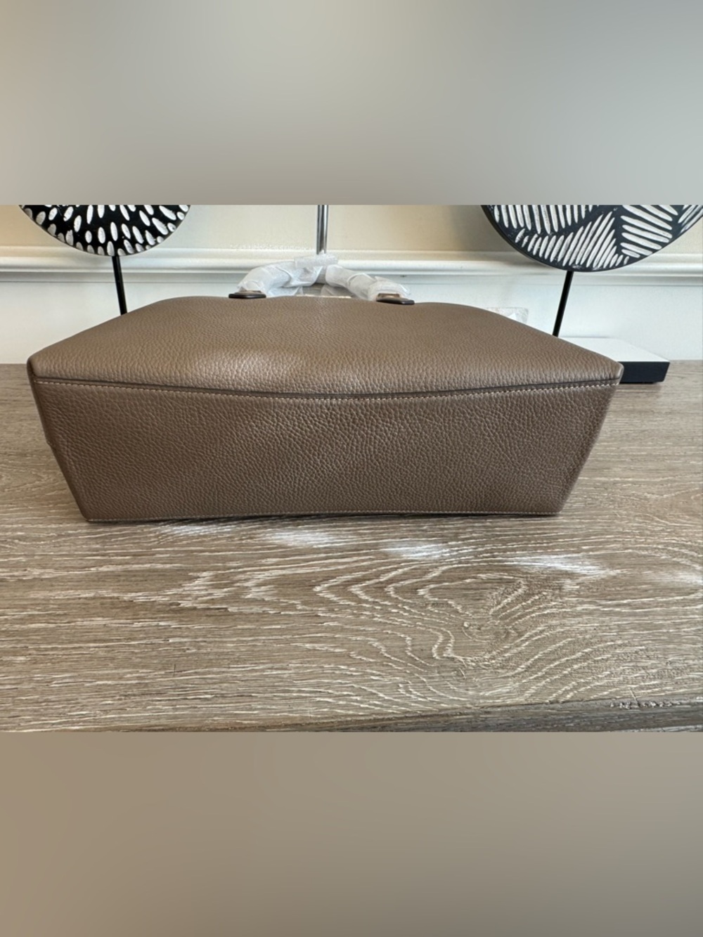 COACH Georgia Taupe Leather Satchel - Picture 11 of 14